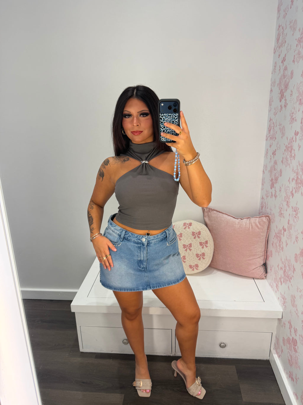 Heavenly Halter Ring Top