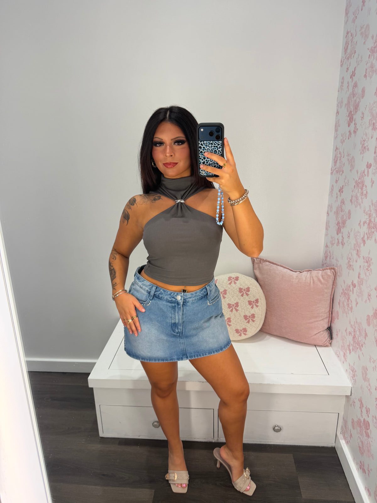 Heavenly Halter Ring Top