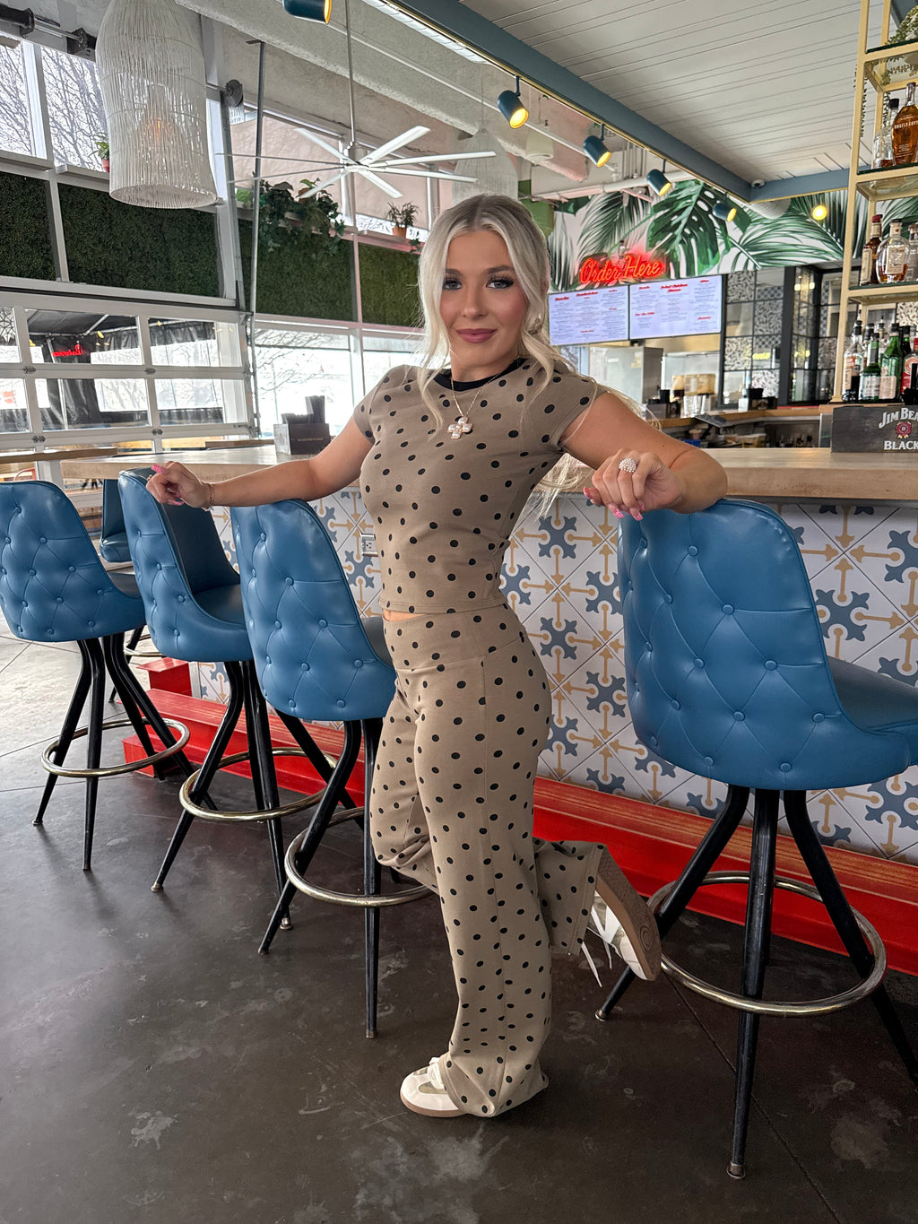Hazel Eyes Polka Set (TOP)