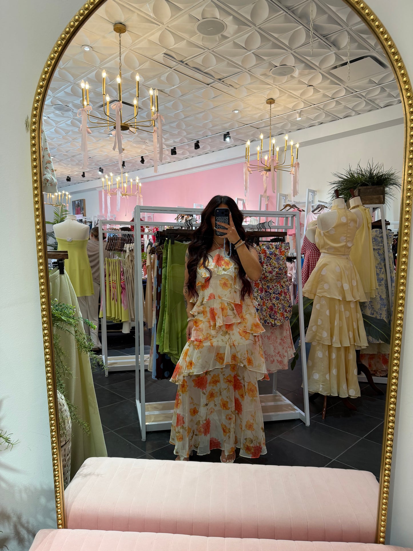 Orange You Glad Ruffled Up Maxi