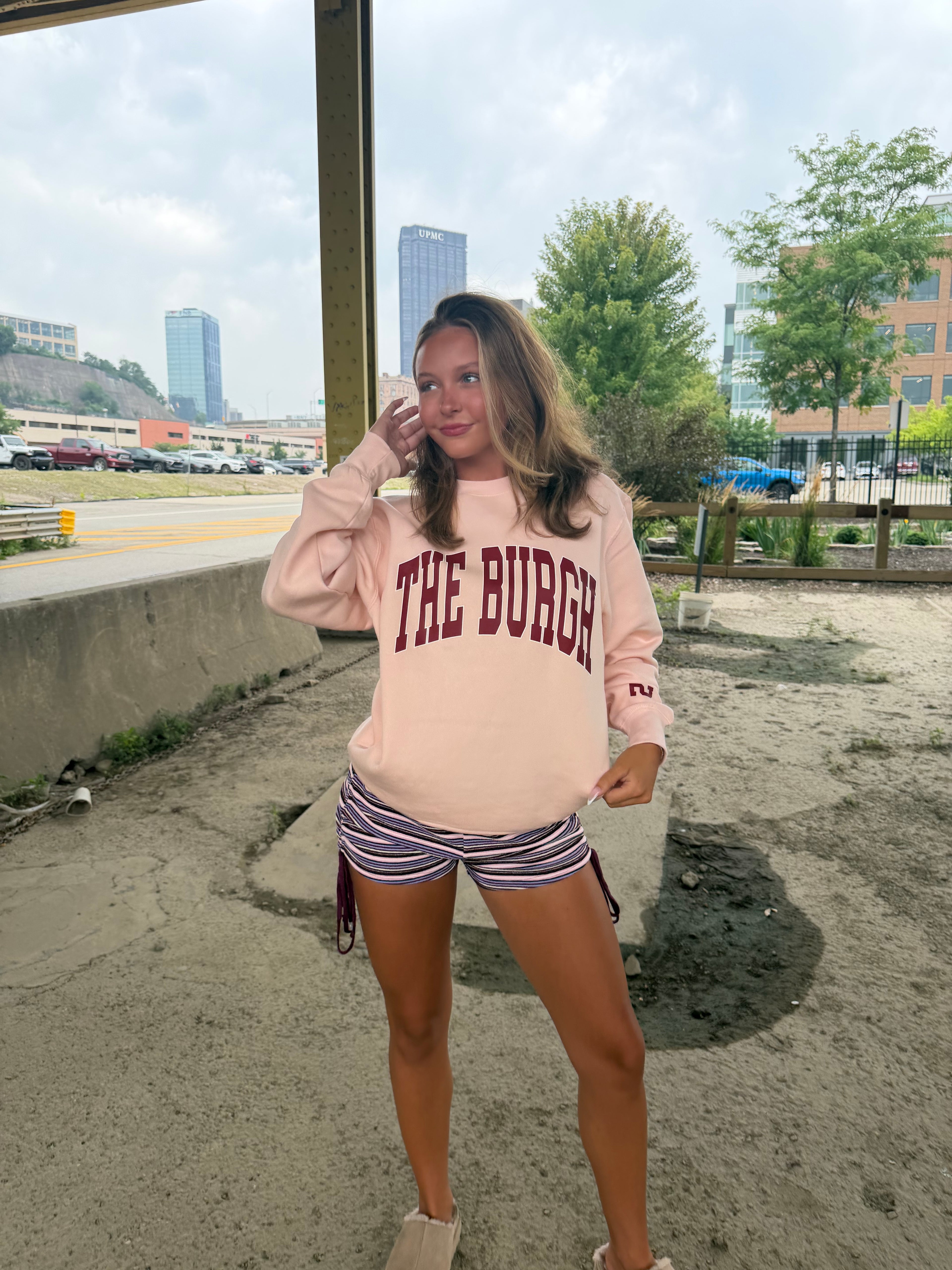 The Burgh 412 Crew Pink/Maroon