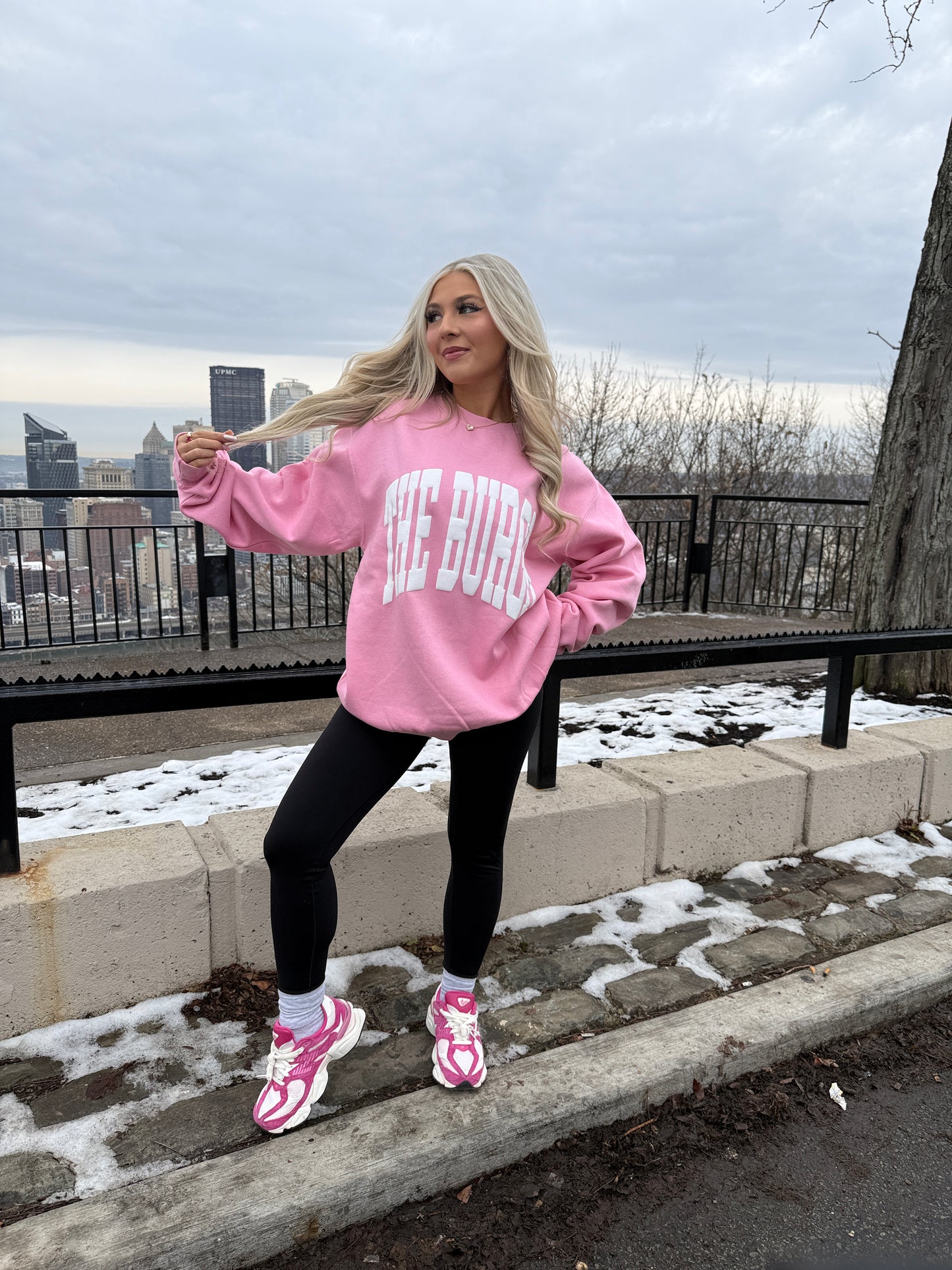 The Burgh Crewneck in Pink