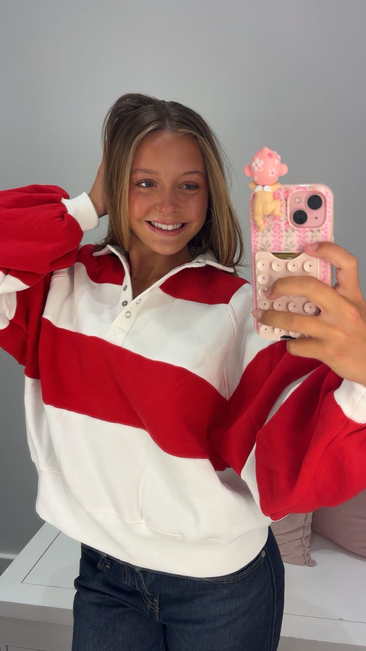 For The Plot Pullover in Red