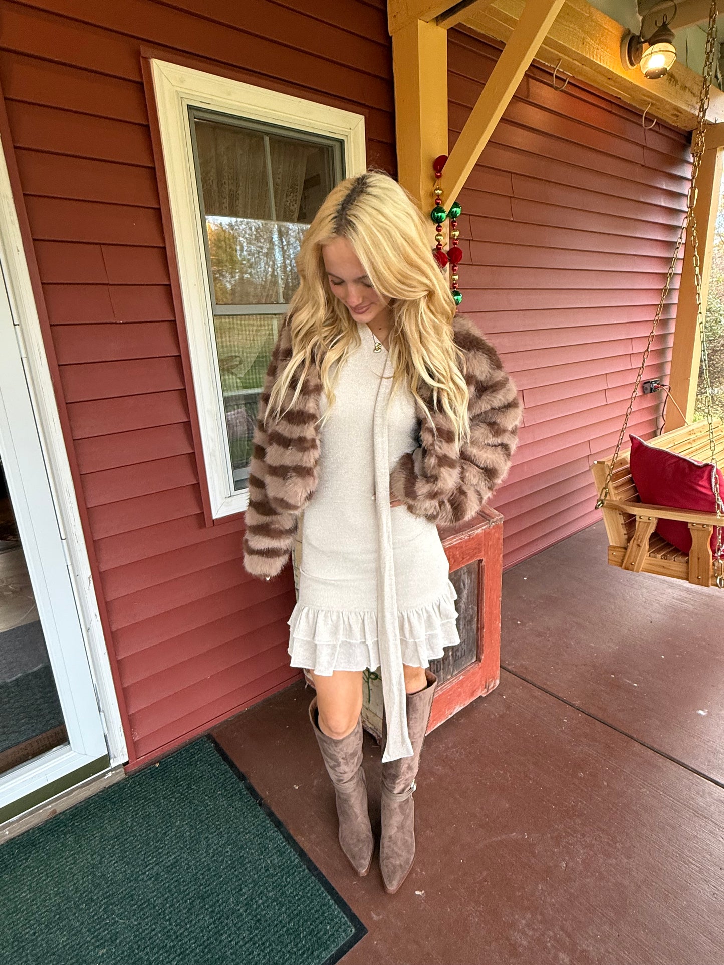 Caramel Macchiato Fur Coat