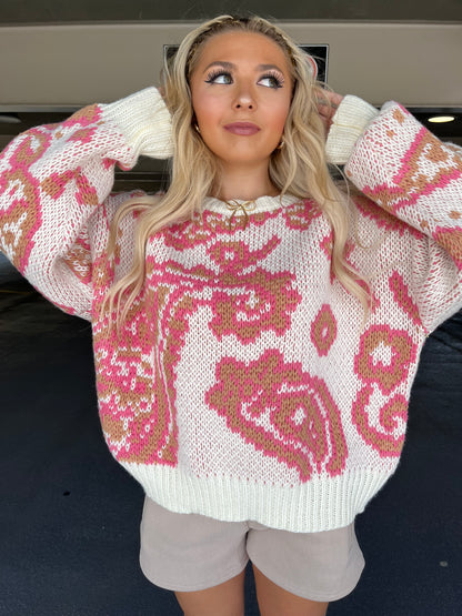 Pretty Please? Paisley Sweater