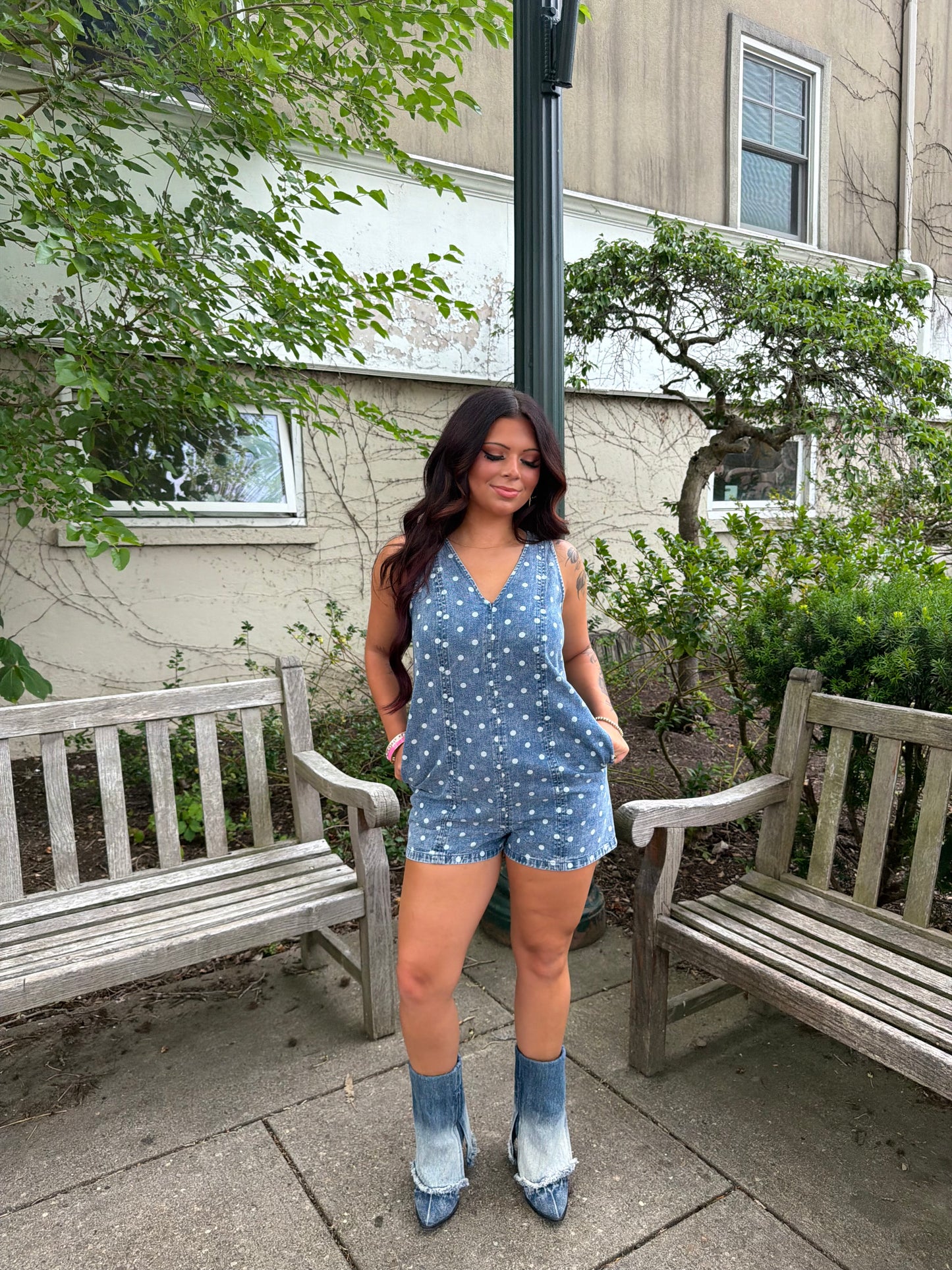 Great Feeling V-Neck Romper