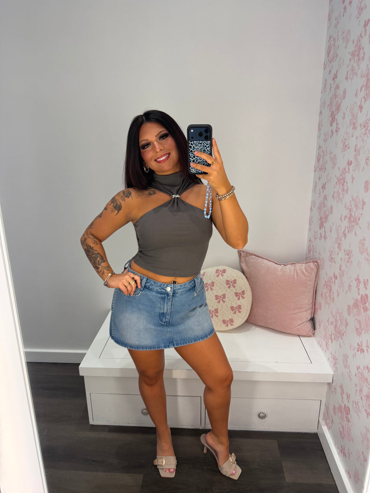 Heavenly Halter Ring Top