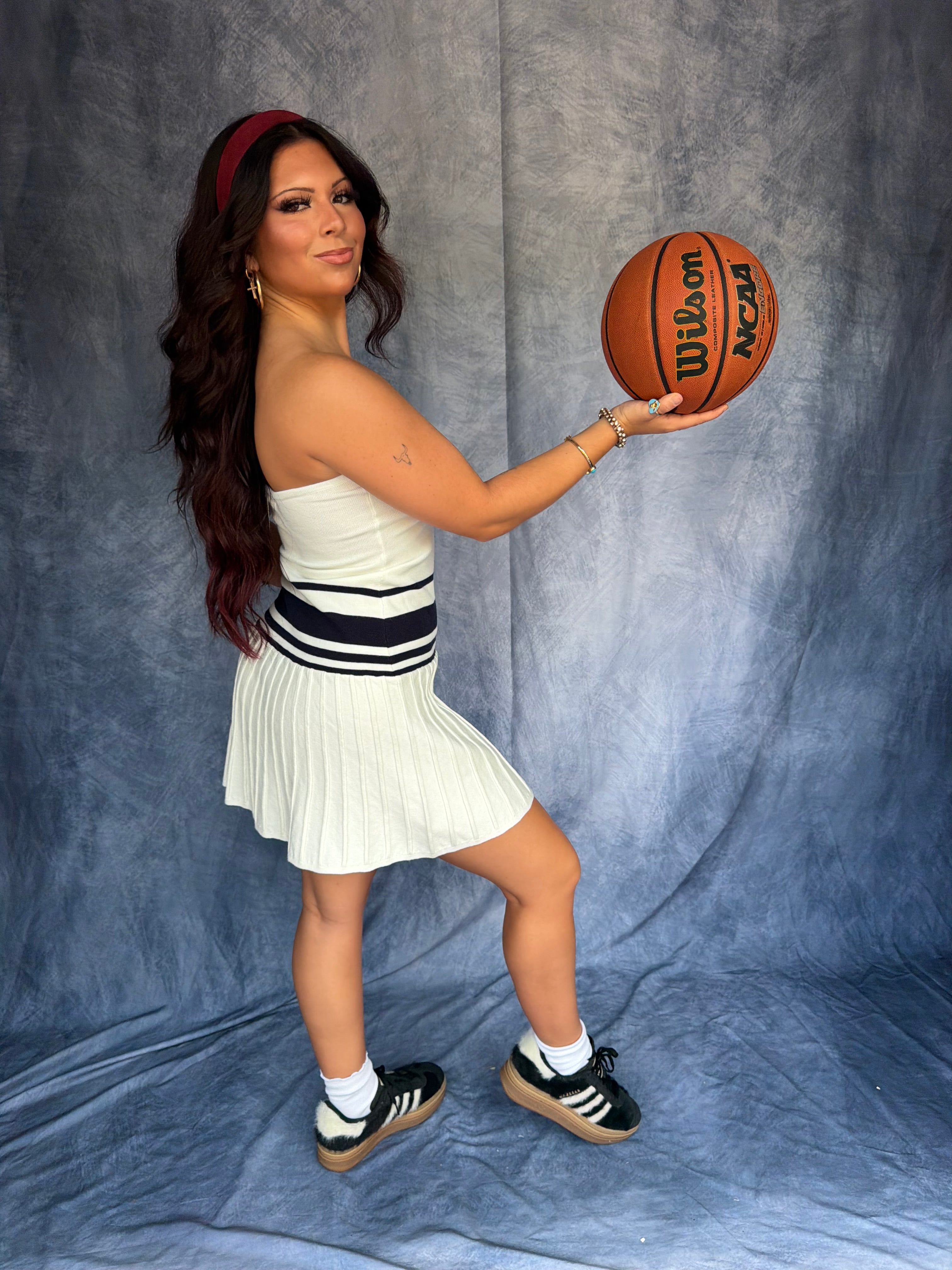 Game Point Dress in White
