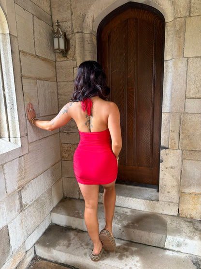 On Miami Time Dress in Red