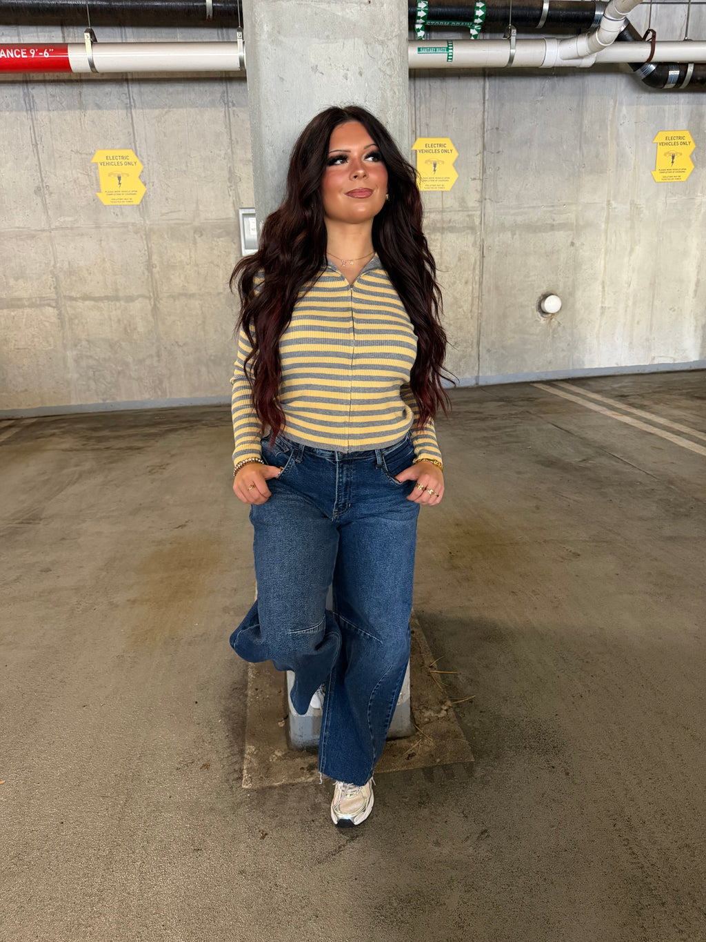 Brave Barrel Jean in Dark Wash