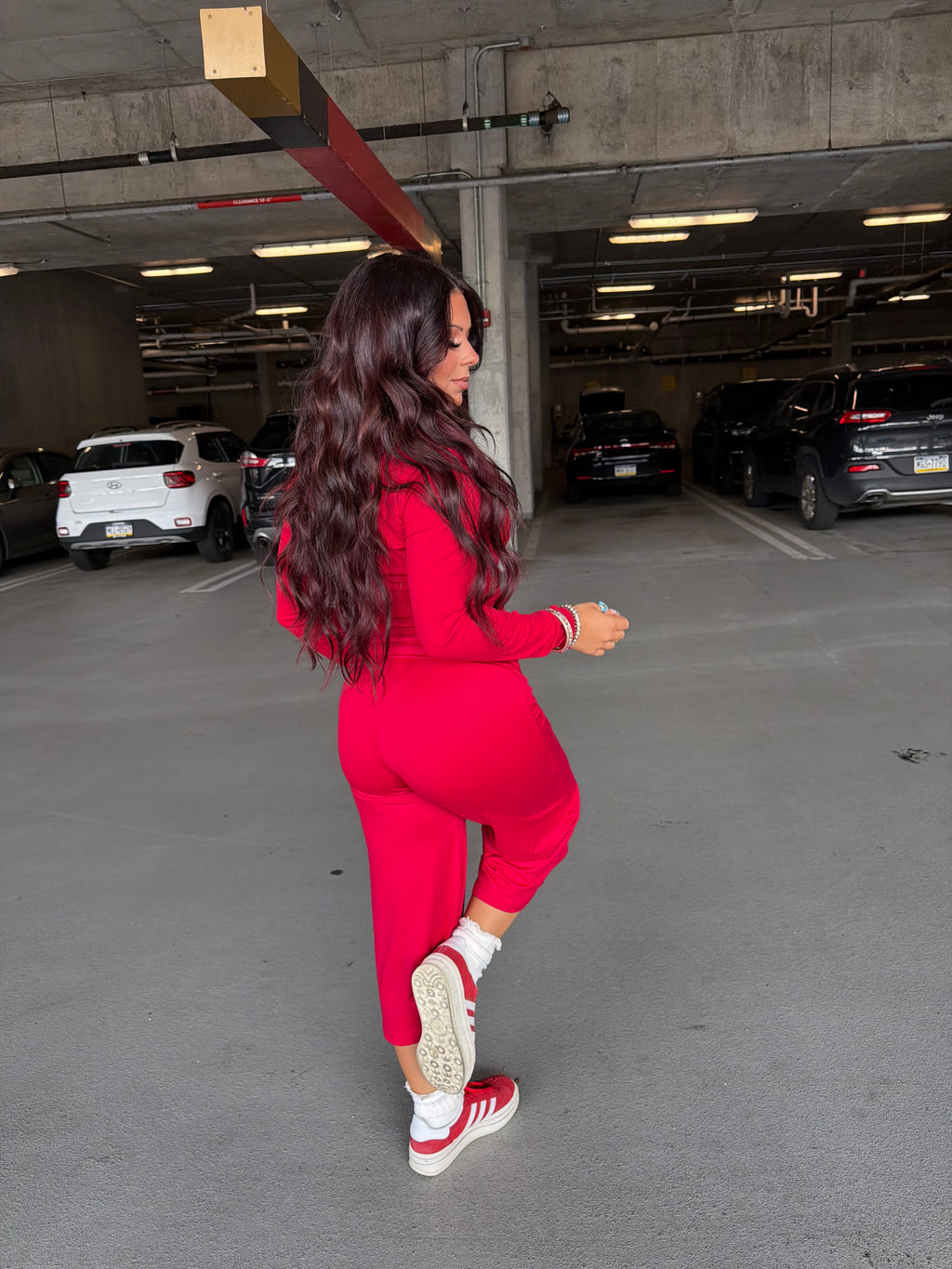 Grab A Gaucho Pant in Red