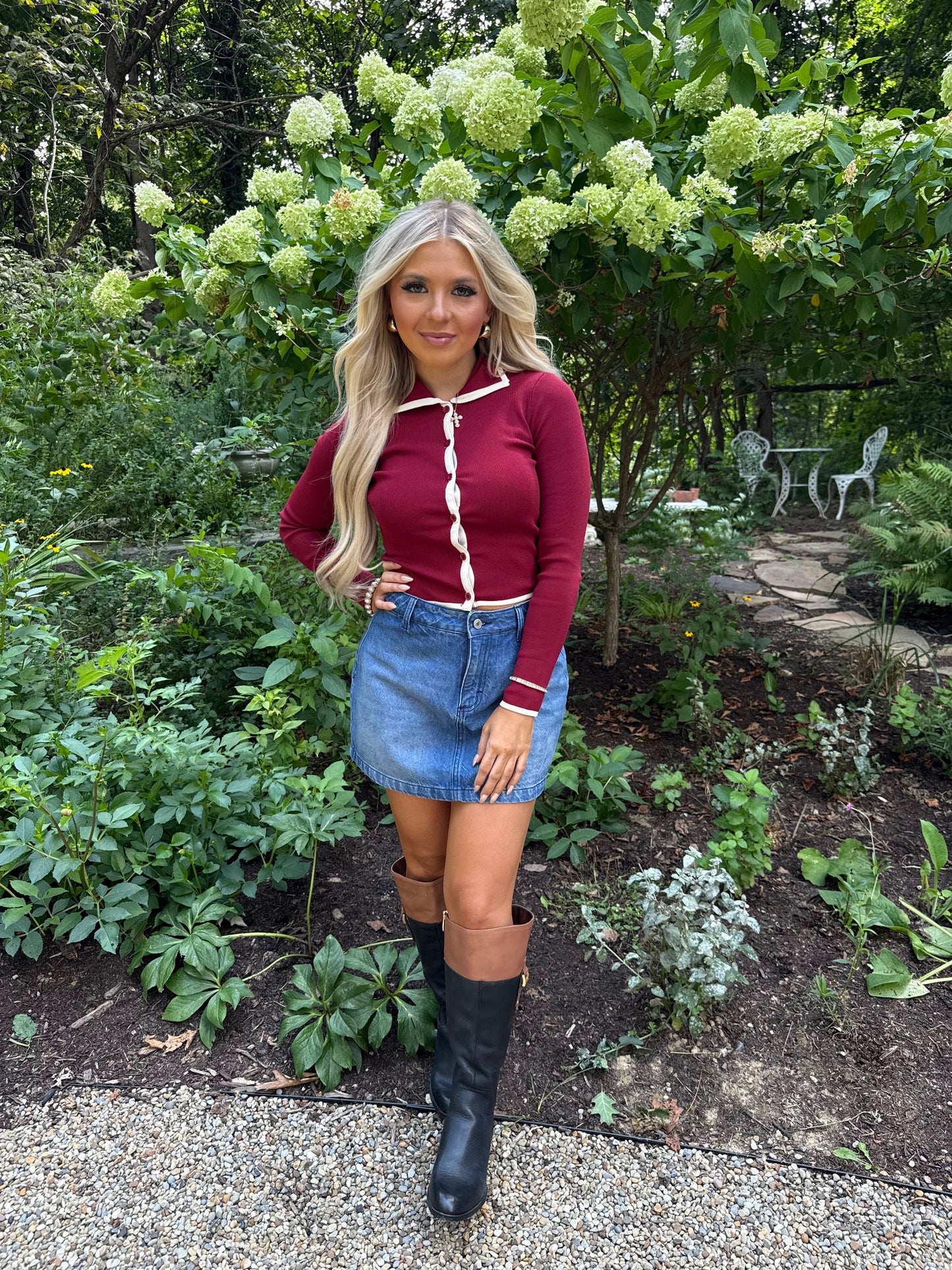 Luster Burgundy Sweater