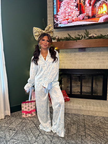 Blue Christmas Jammies (SOLD TOGETHER)