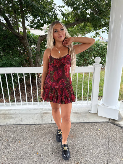 Fall Feelings Floral Dress