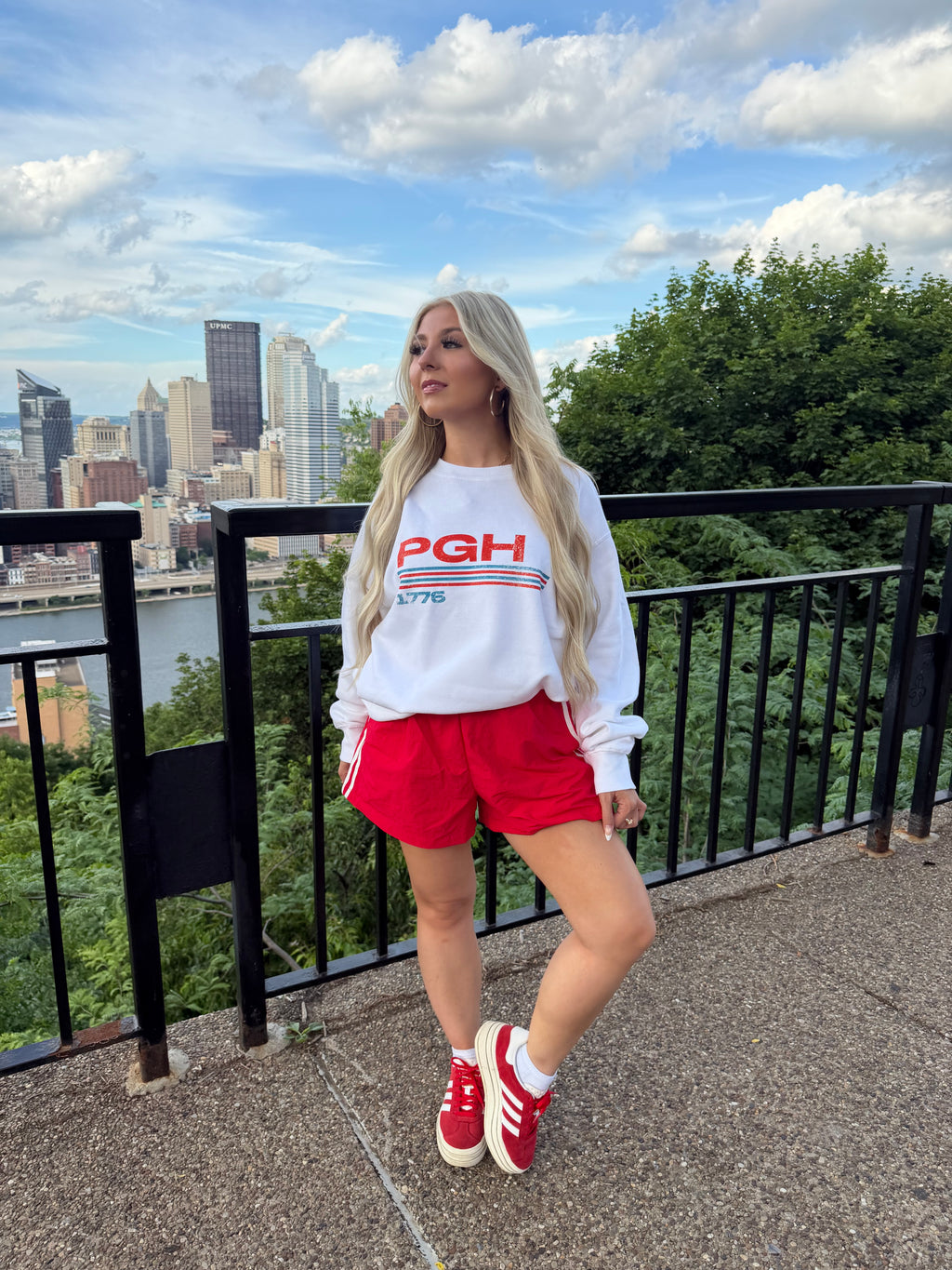 PGH Retro Stripes Crewneck