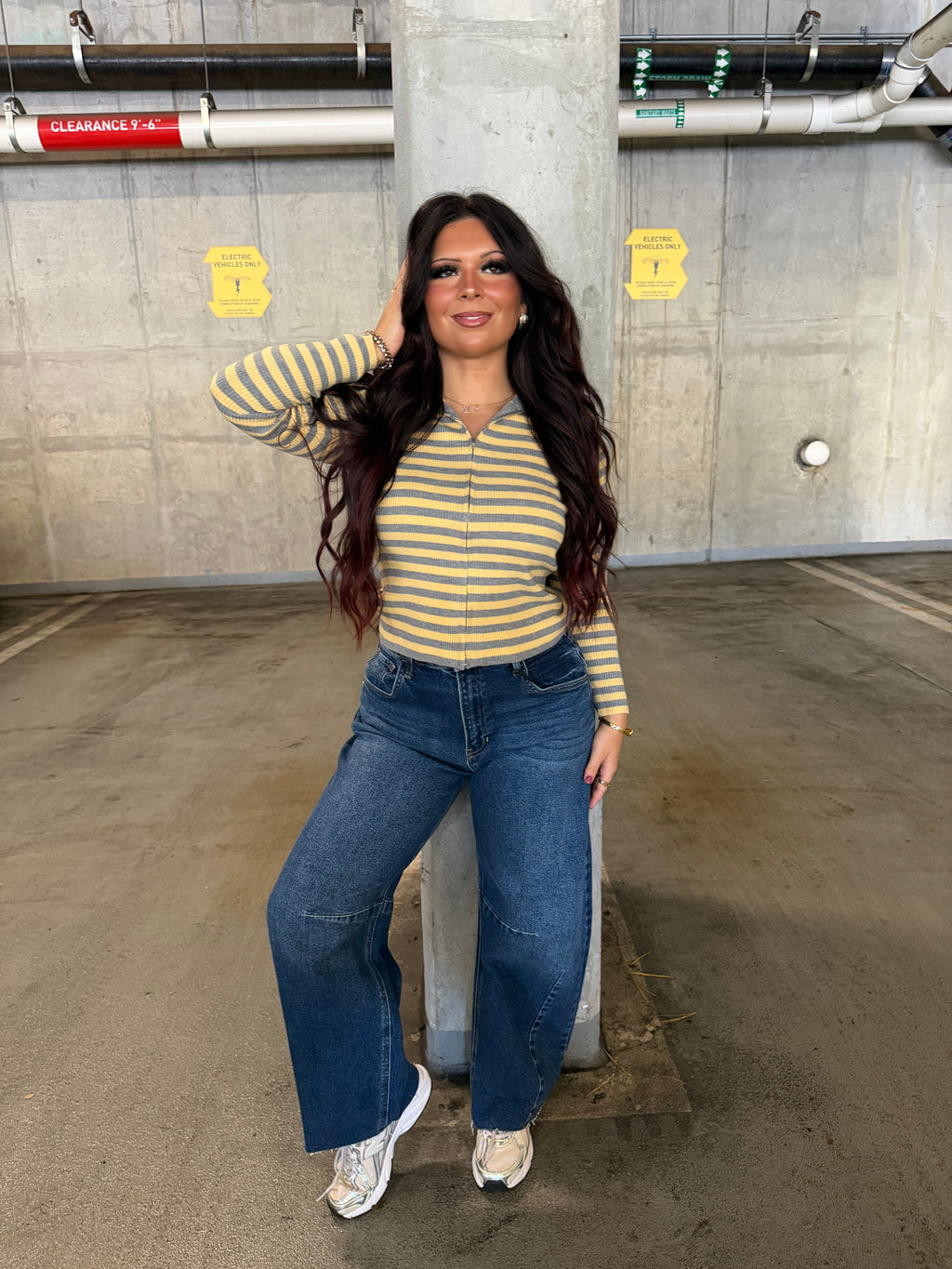 Brave Barrel Jean in Dark Wash