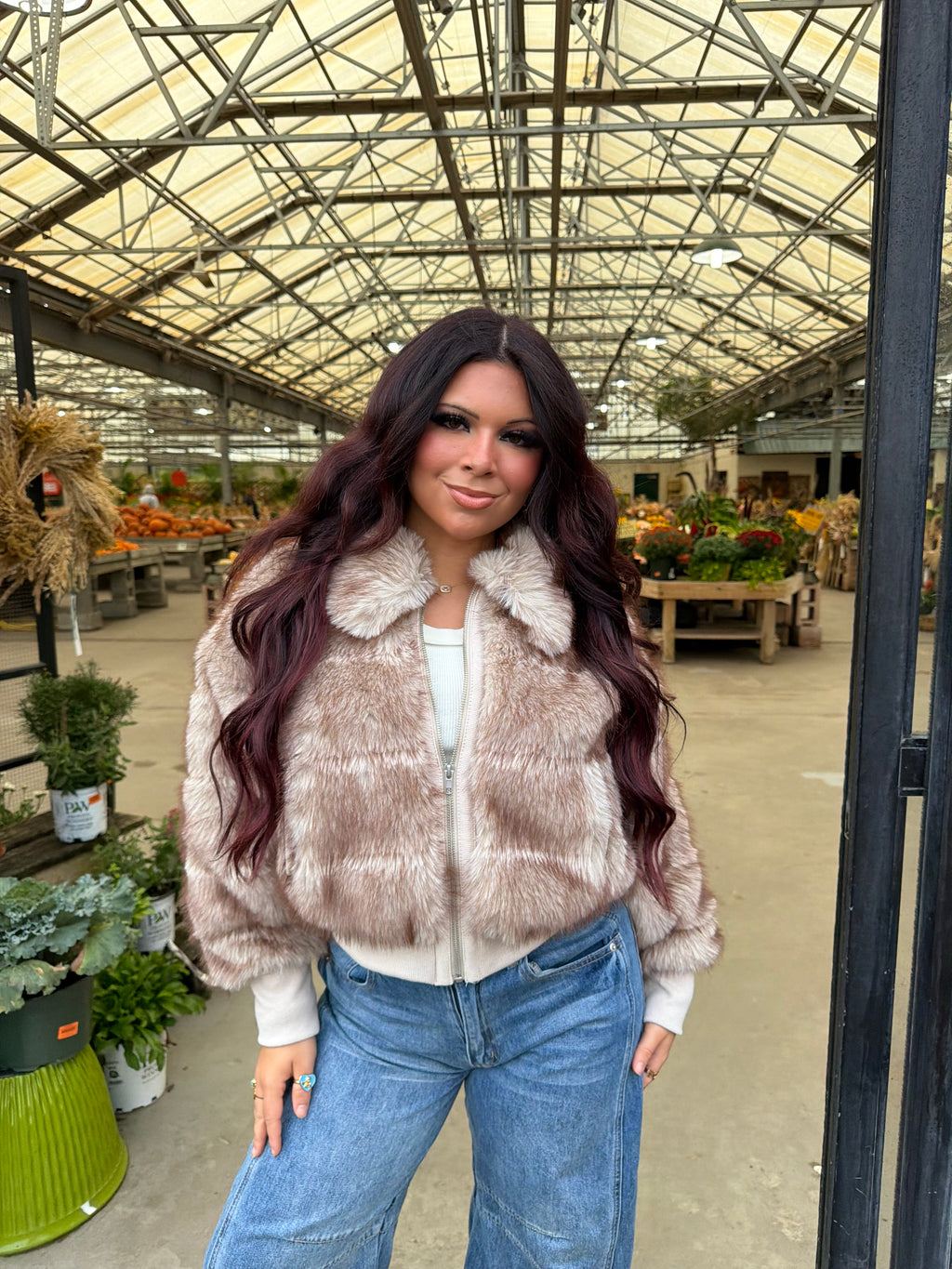 Donatelli Zip Up Fur Coat