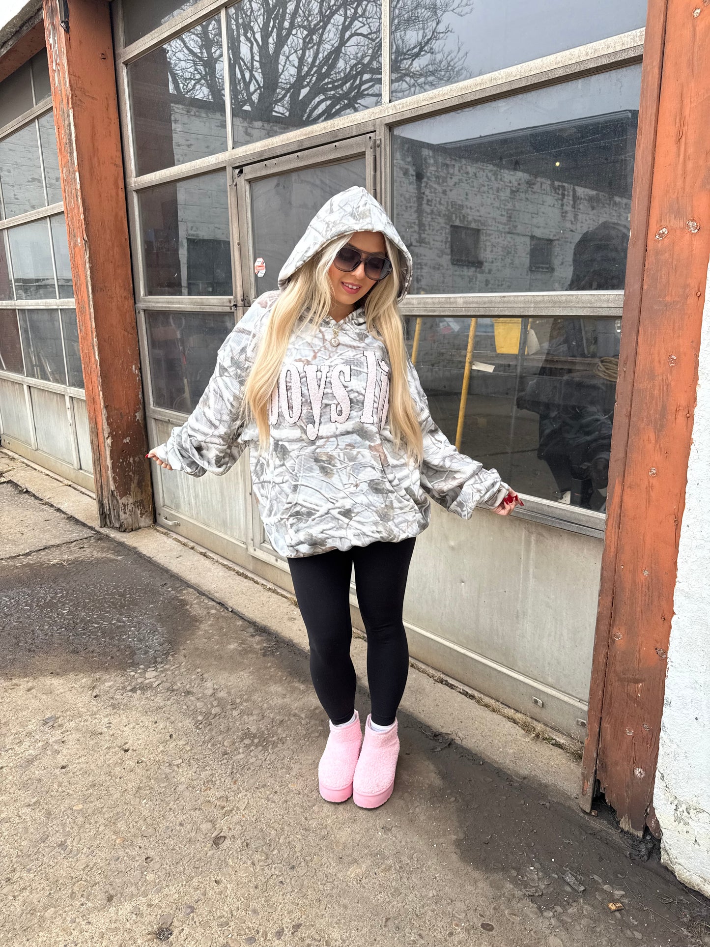 Boys Lie Rose Colored Glasses Hoodie