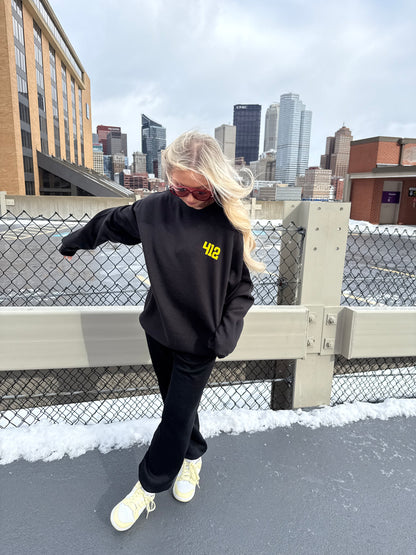 412, W/ Love PGH in Black/Yellow