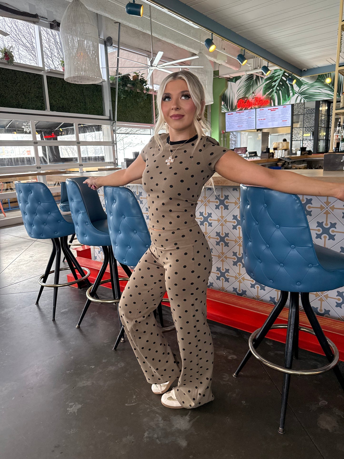 Hazel Eyes Polka Set (TOP)