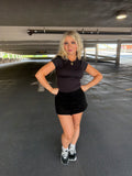 Grounded Sweatskirt in Black