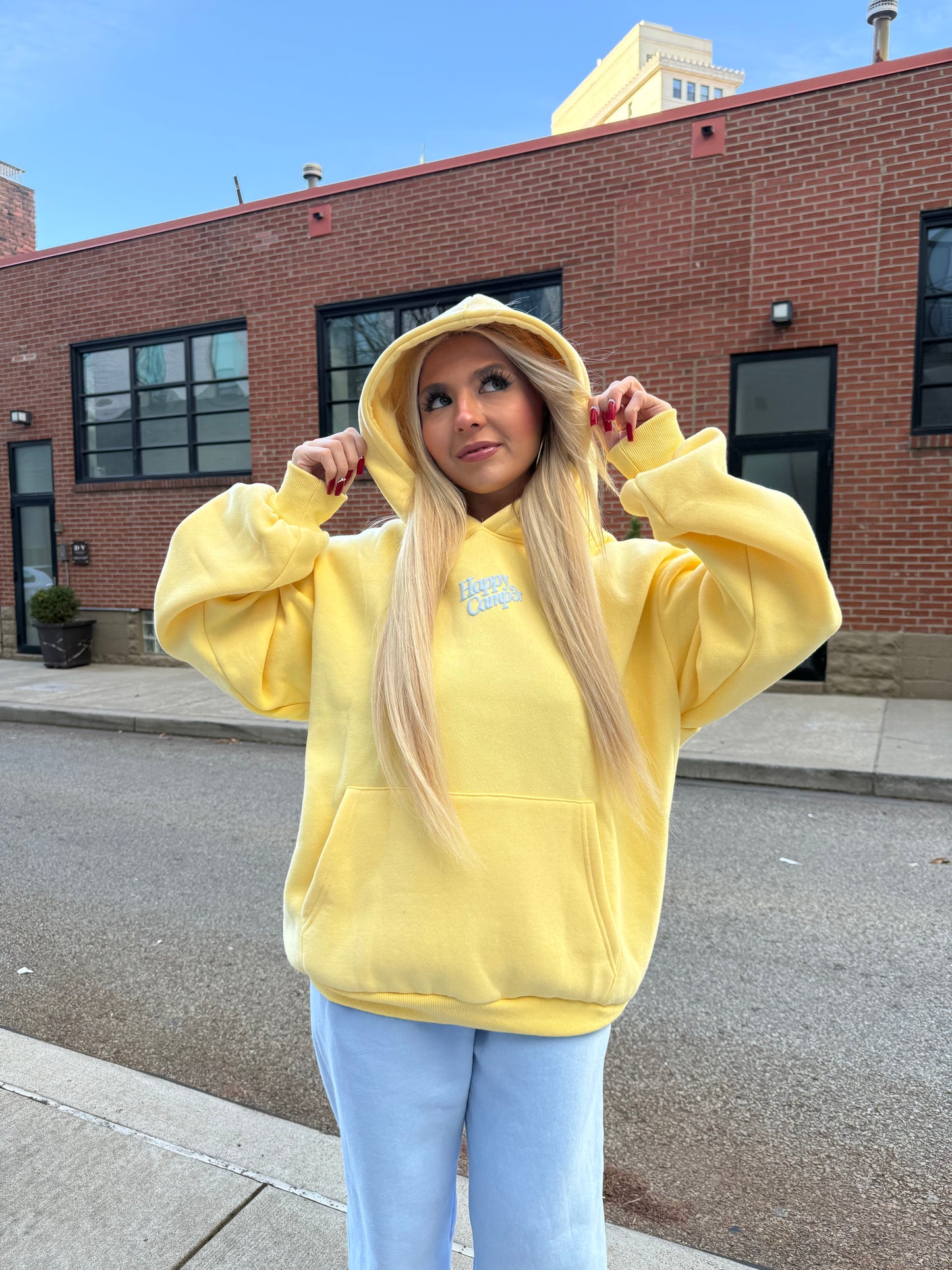 Happy Camp3r Puff Series Banana Hoodie