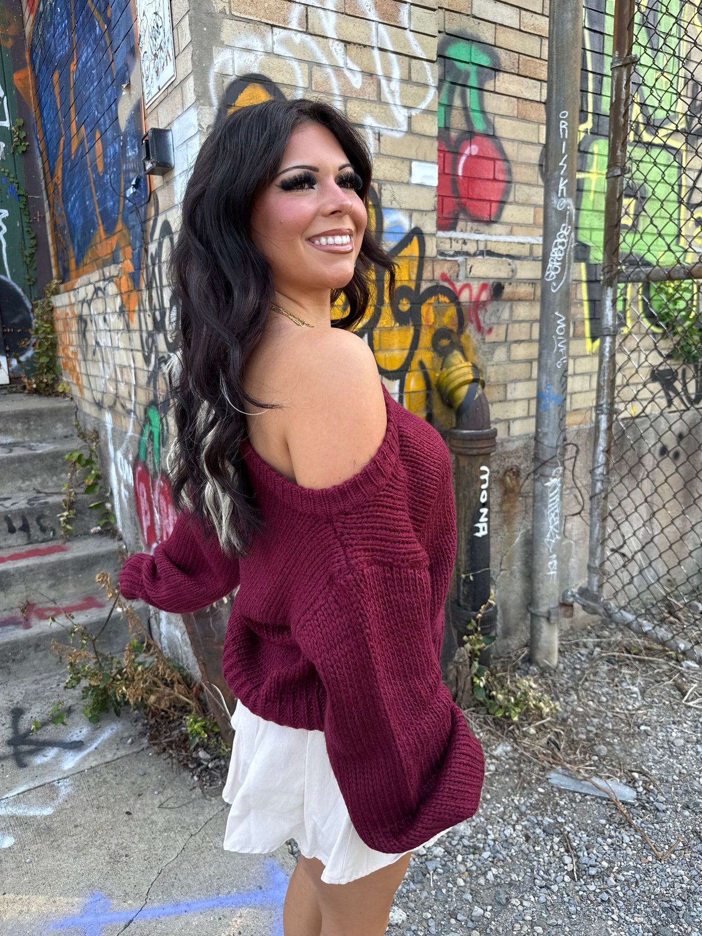 Corky Cream Mini Skirt