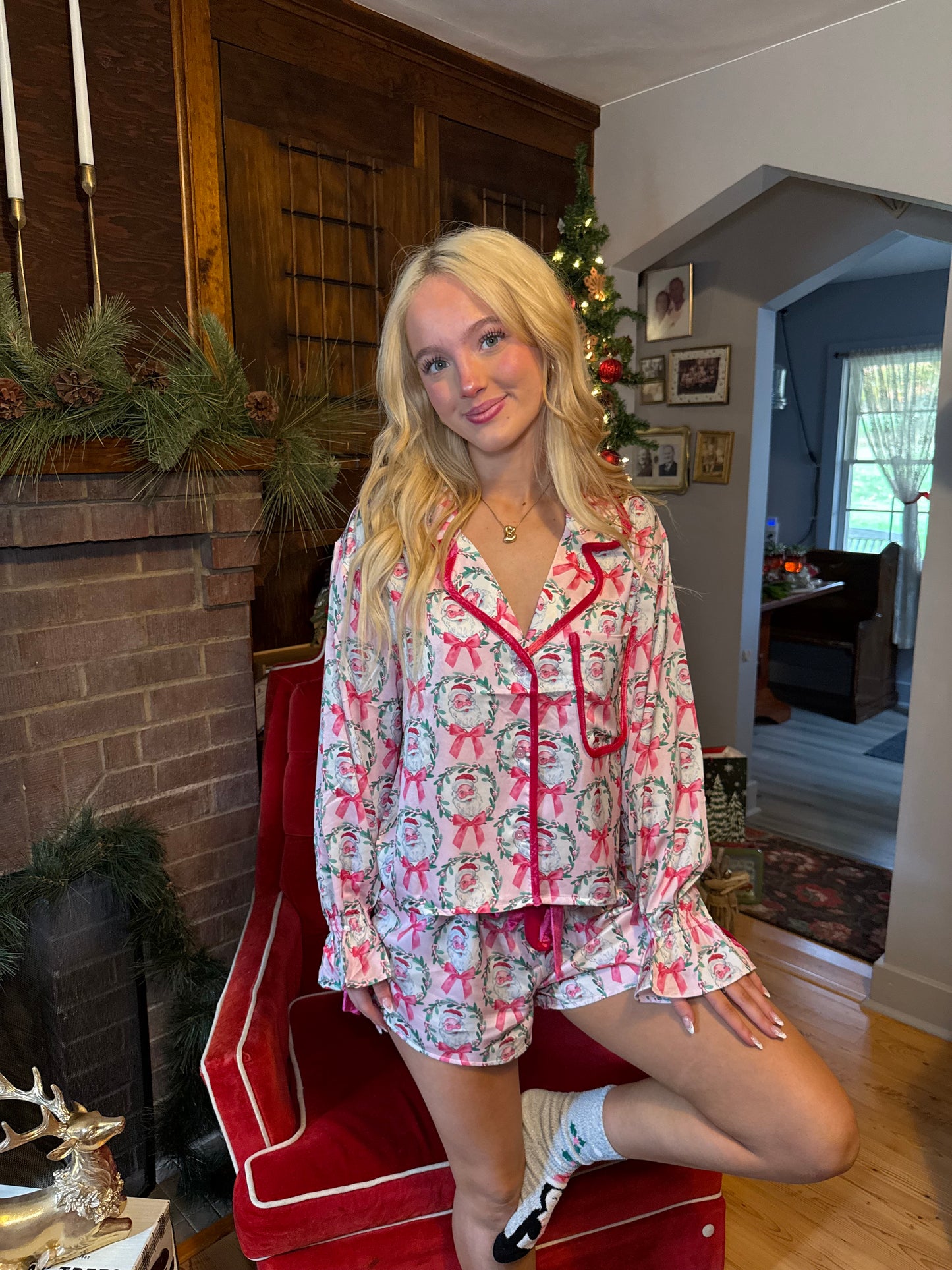 Santa’s Sleighing Jammies (SOLD TOGETHER)