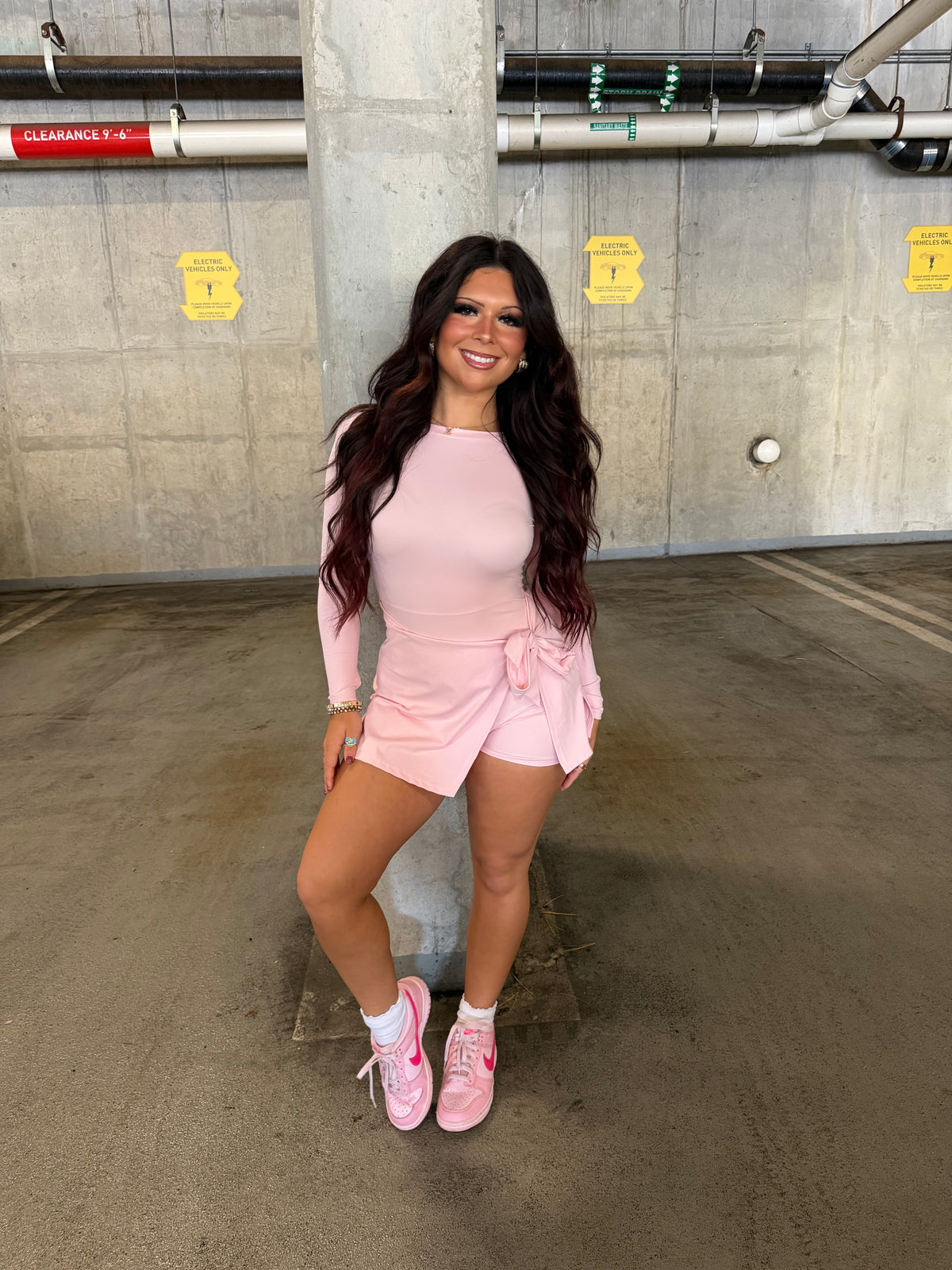 Daffy Pale Pink Active Dress