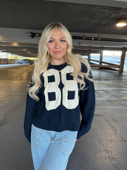 88 Knitted Sweater in Navy