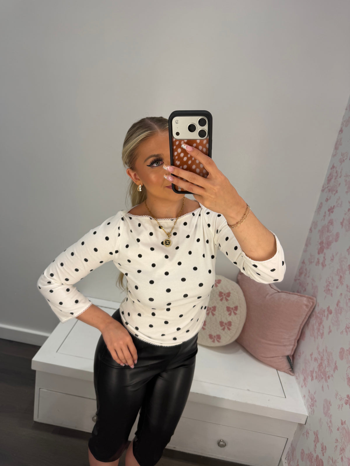Radiate Polka Dots Top