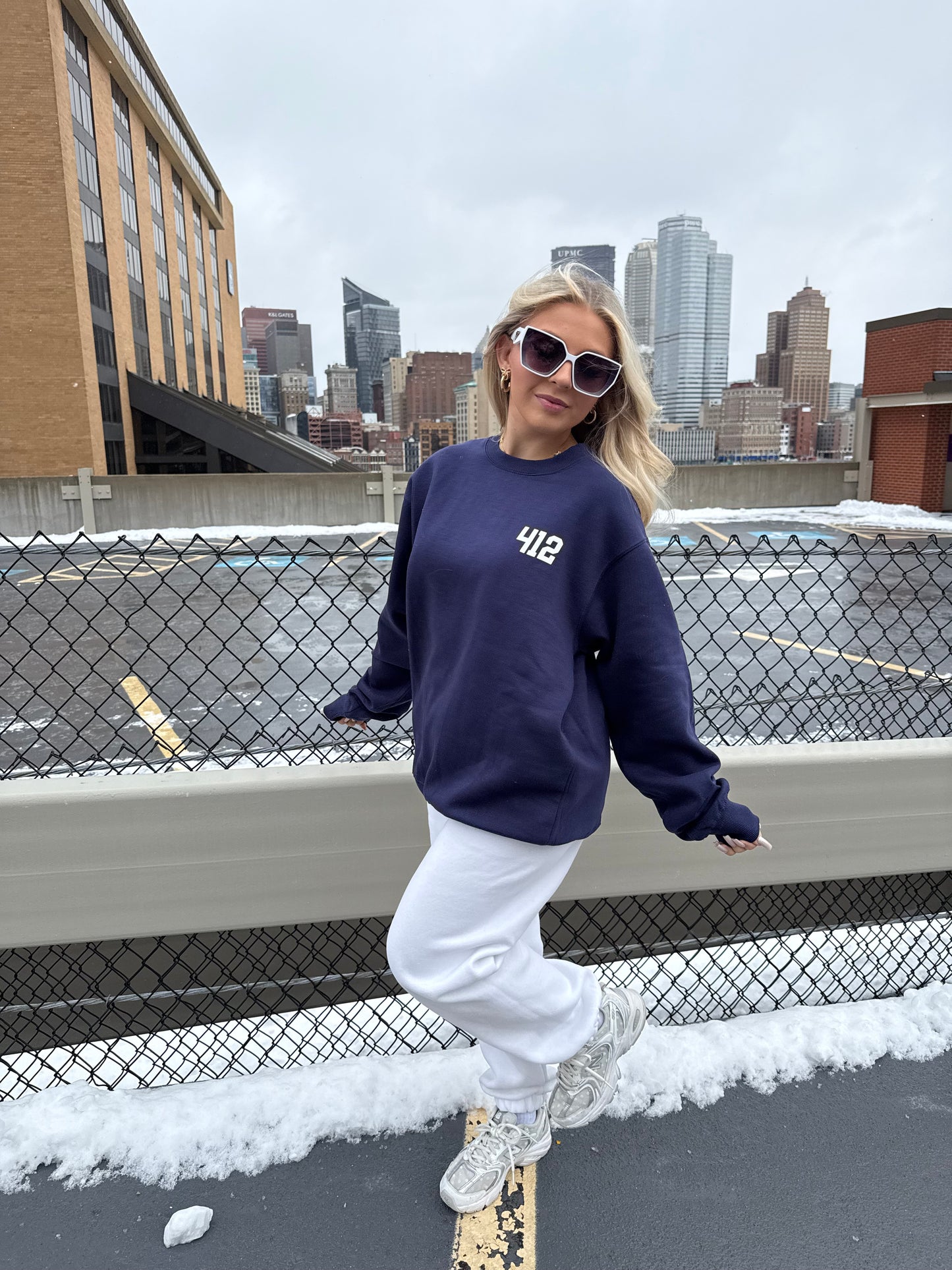 412, W/ Love PGH in Navy