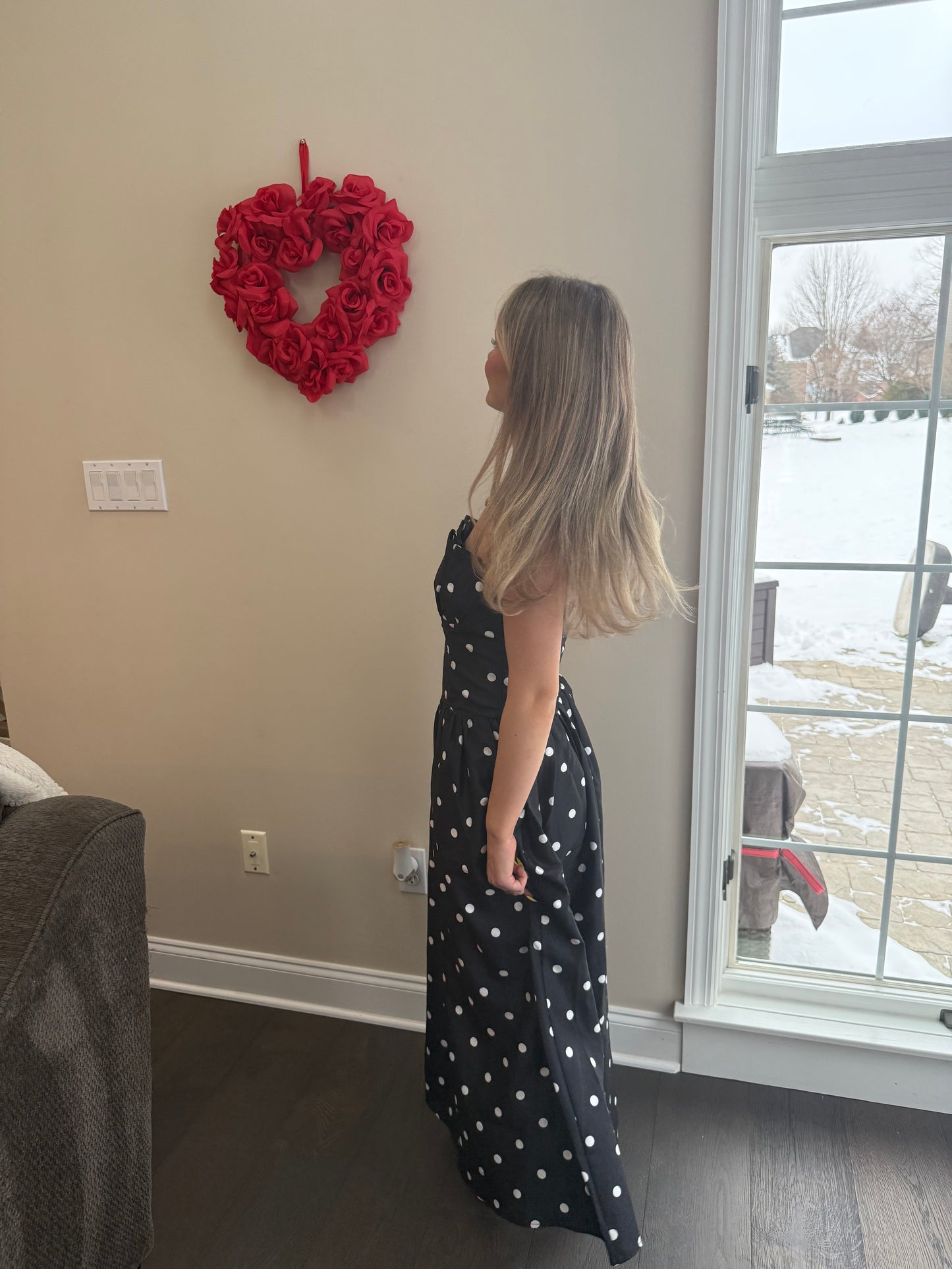 Strapless Mansions Polka Maxi