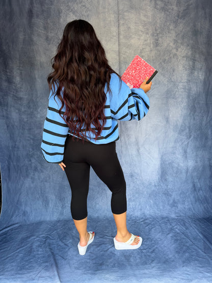 Keep It Casual Pullover Blue