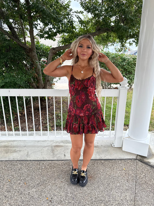 Fall Feelings Floral Dress