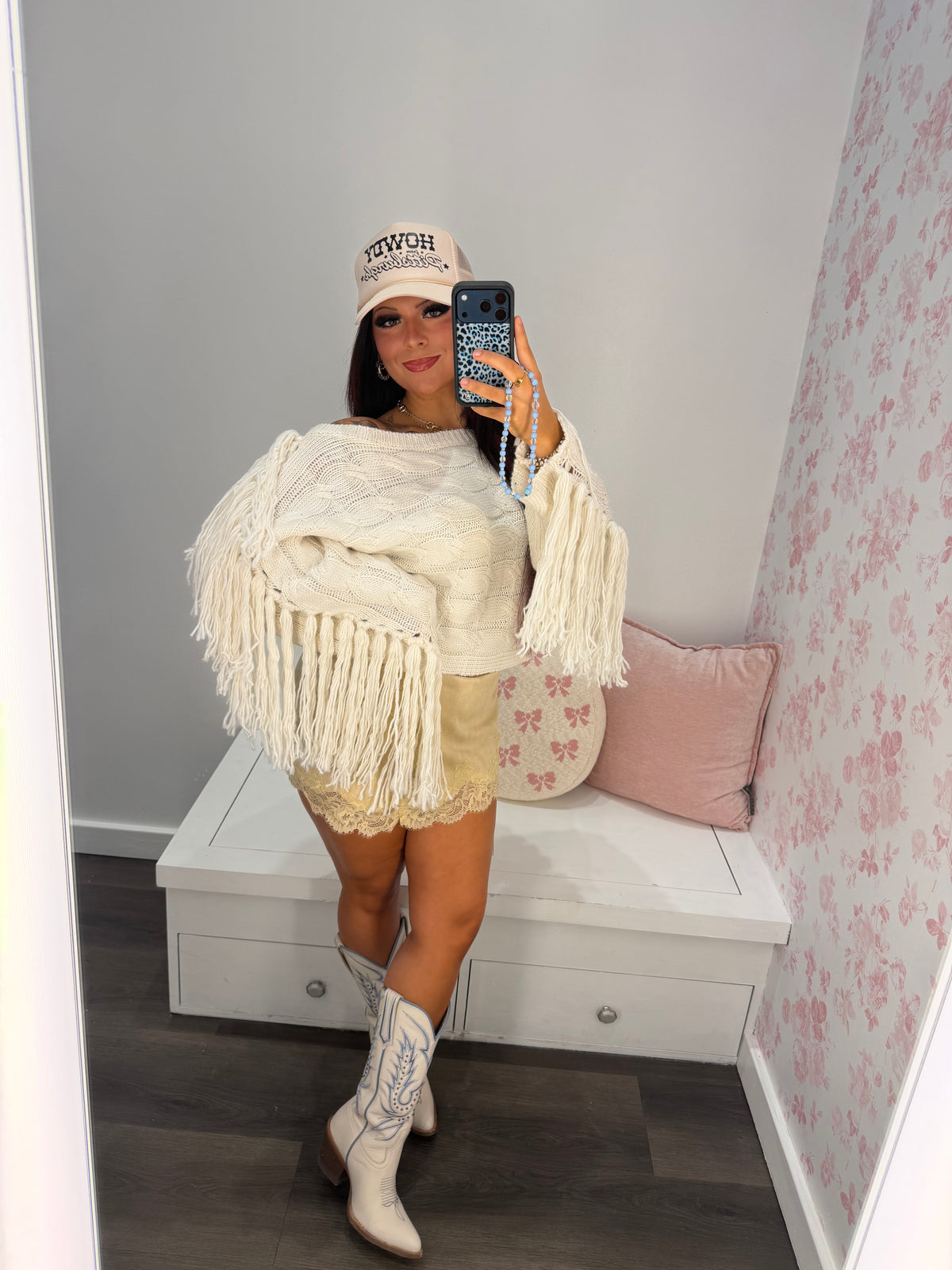 Wrangled Up Suede Skirt