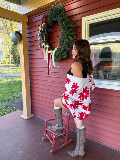 Merry Snowflake Oversized Cardi