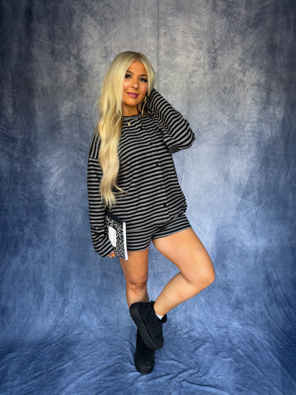 How Cozy! Soft Stripe Set (TOP ONLY)