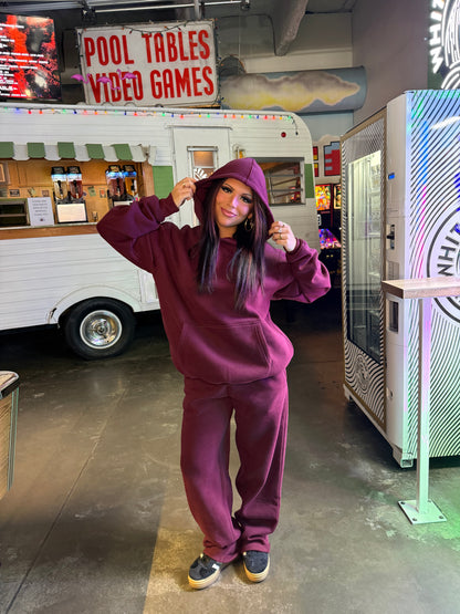 So Fetch Hoodie in Black Cherry