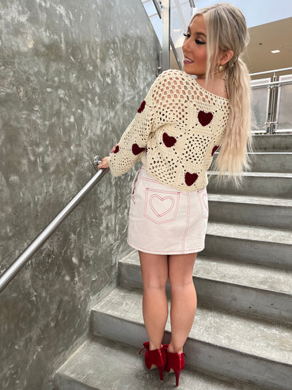 Hearts Behind You Skirt