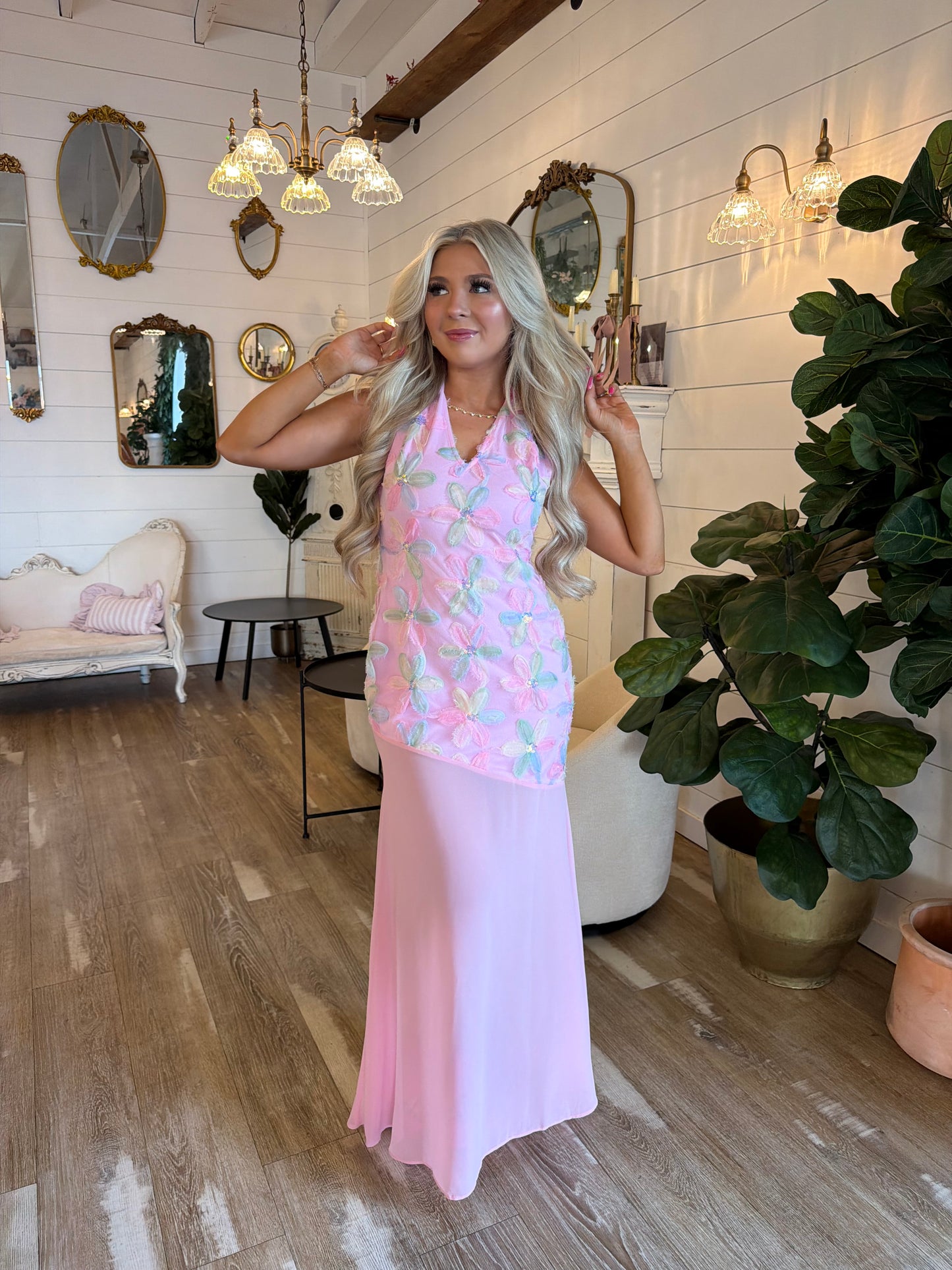 Mermaid Star Floral Dress