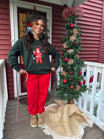 Santa, I Want A Cowboy Crewneck