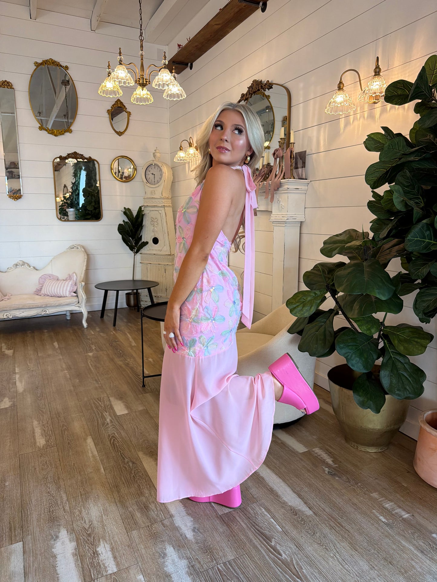 Mermaid Star Floral Dress