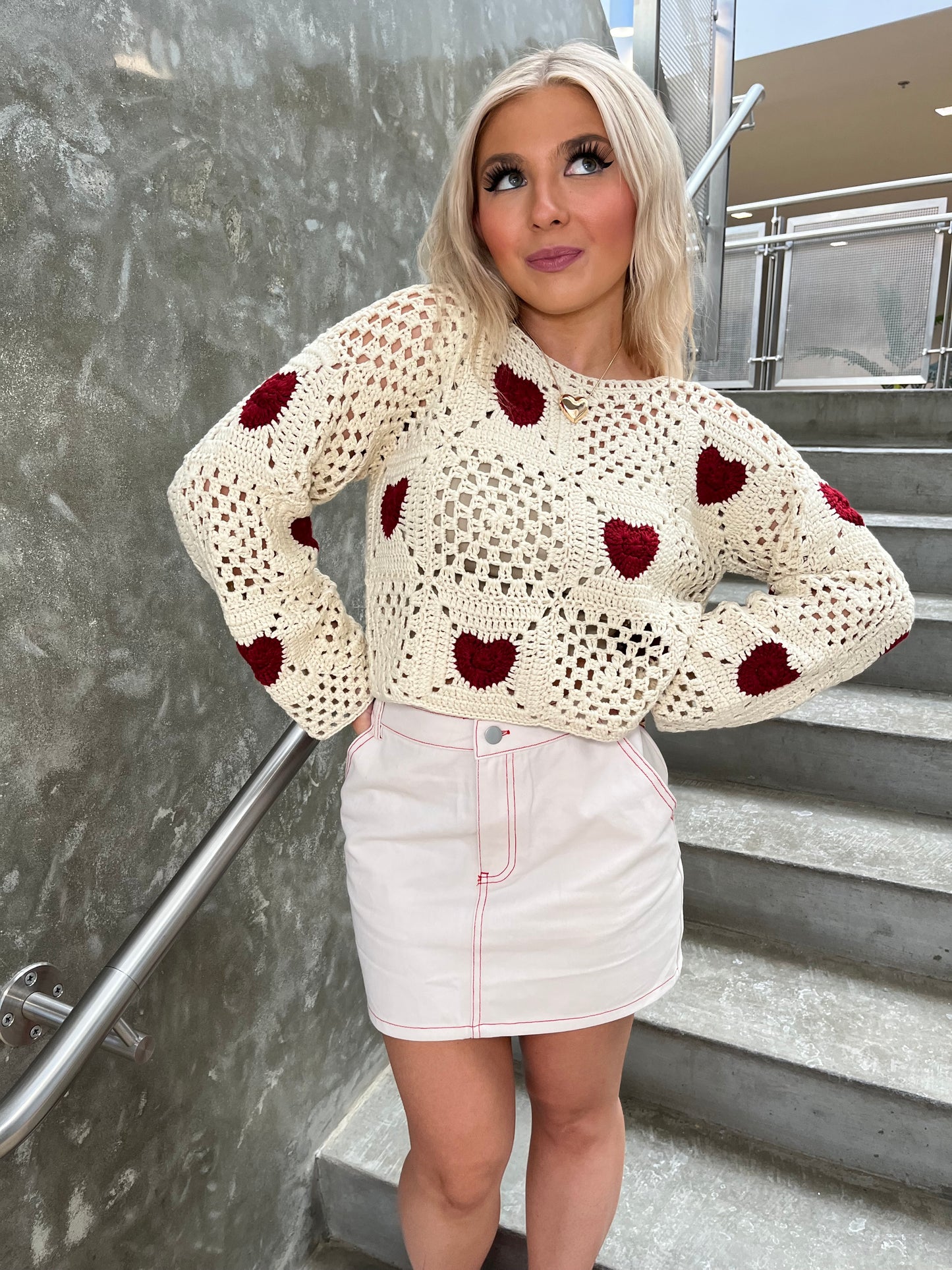 Crochet Kissing Sweater