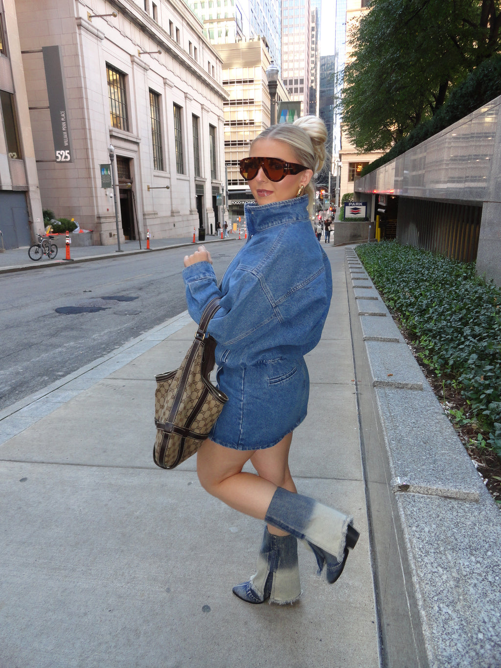 NY Nights Denim Dress