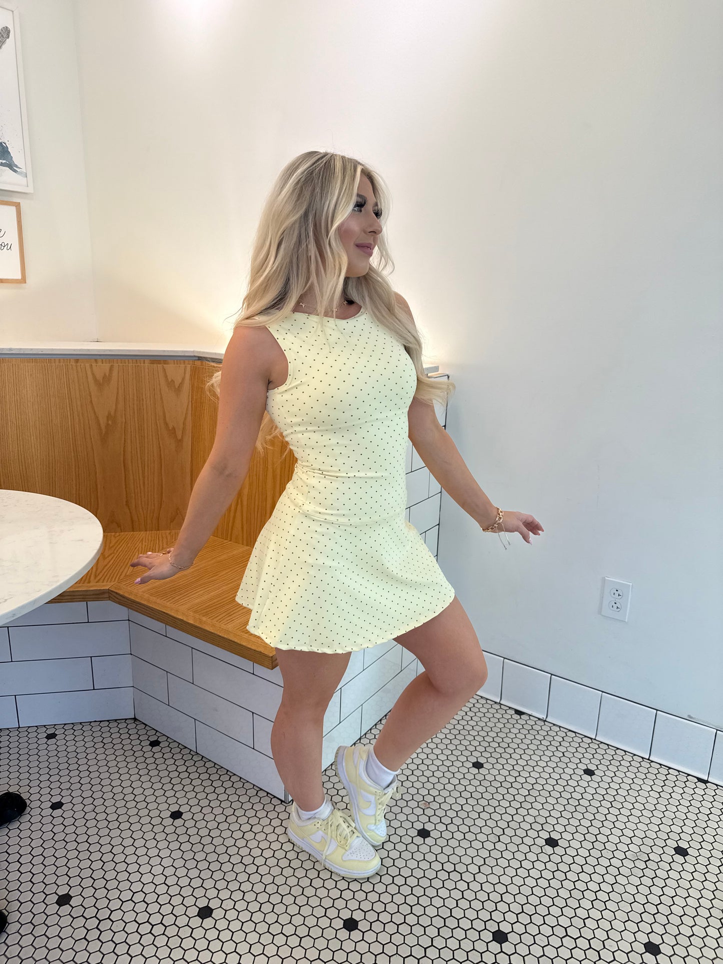 Bonjour Polka Dot Dress YELLOW