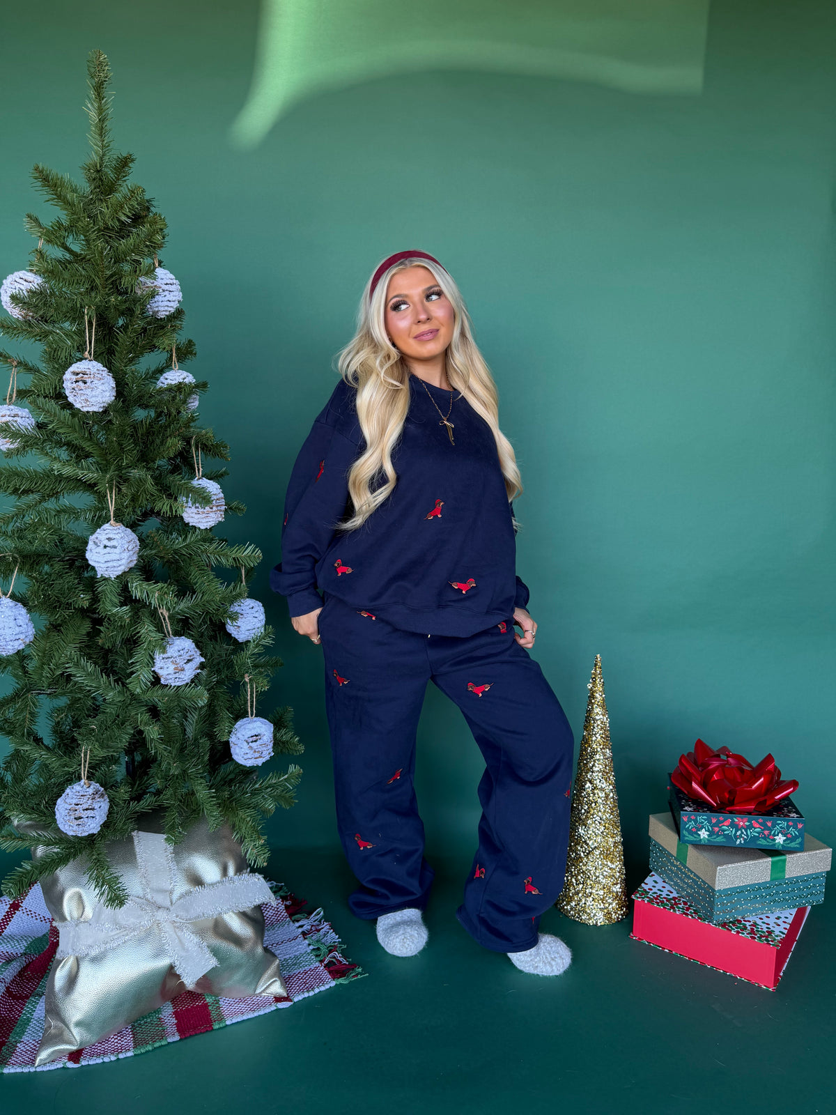 Santa Weenie Pant Navy FINAL SALE