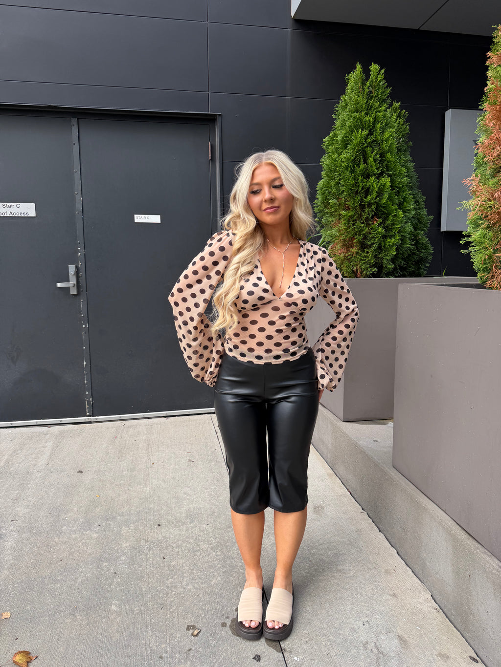 Little Sabrina Leather Capri