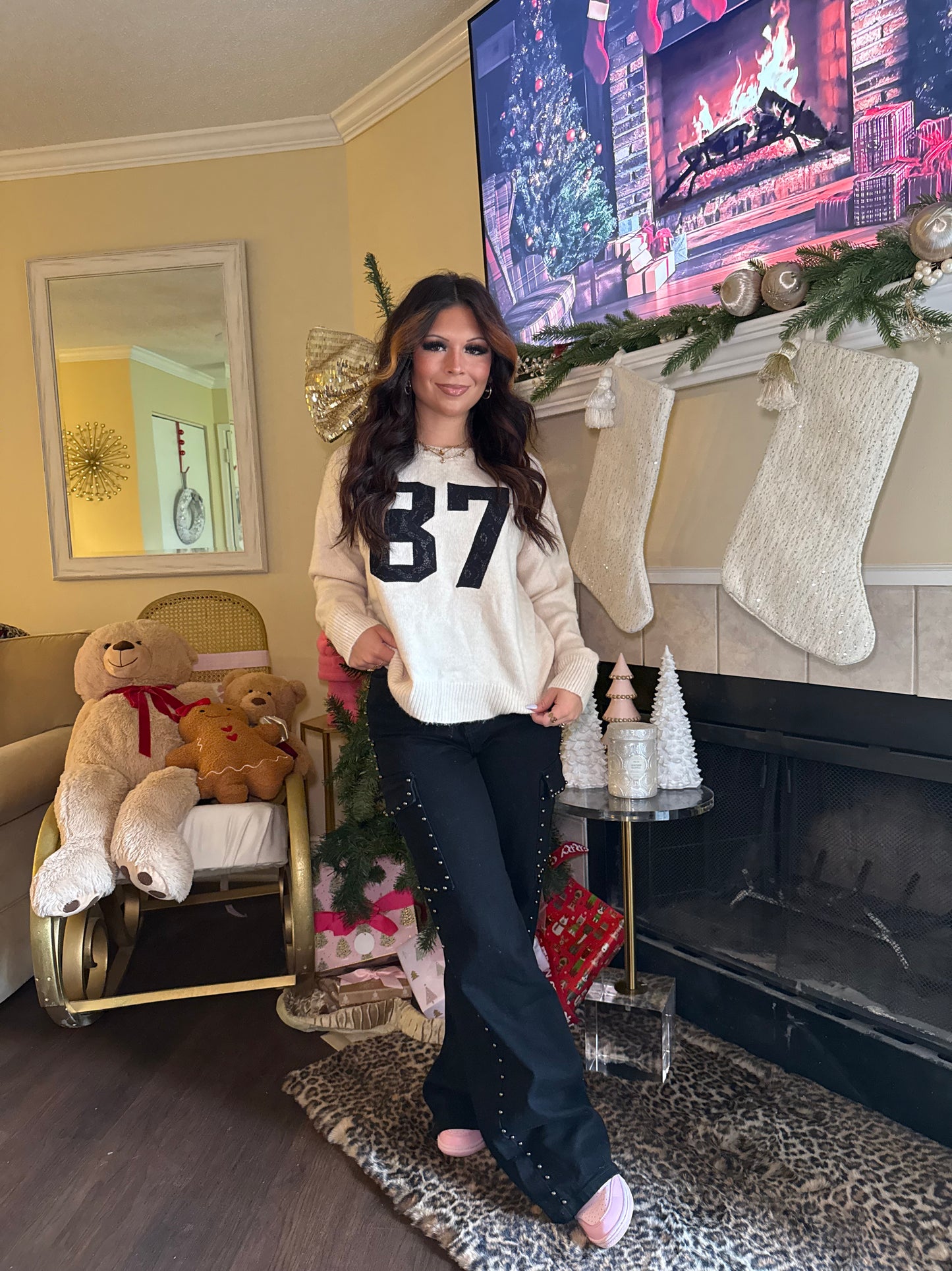 87 Lace Sweater in Ivory