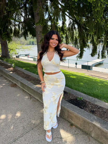 Floral Bananas Set (SKIRT)